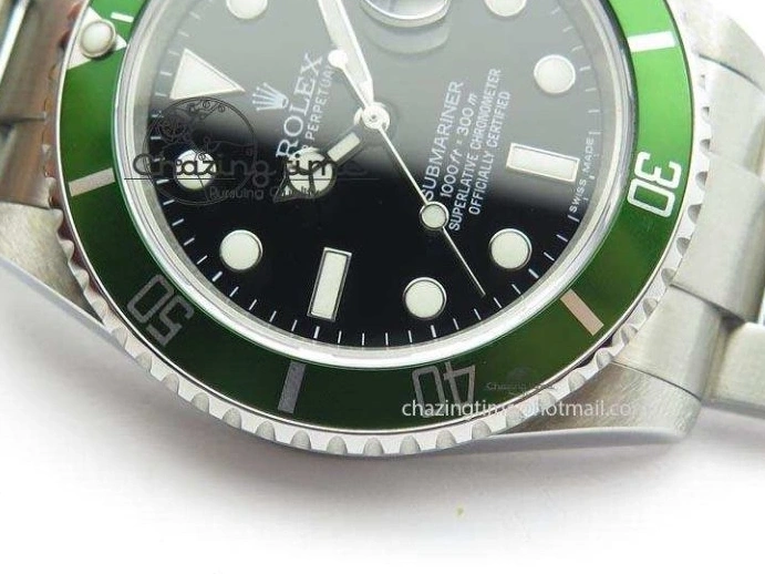 MiroTime 0419 Submariner BP Maker 16610 Green Dial On SS Bracelet A Bright 3870